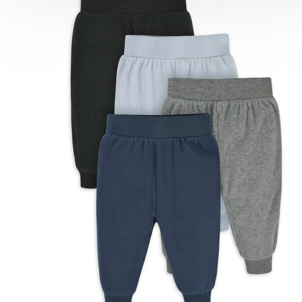 Gerber Kids Sweatpants Set - Black, Light Blue, Gray, Navy